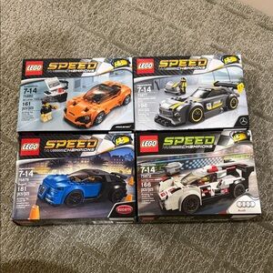 LEGO Speed Champions BUNDLE!!! Bugatti, Audi, Mercedes, Mclaren
